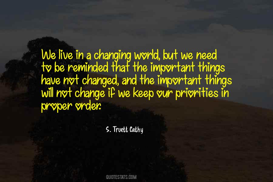 The Important Things Quotes #256296