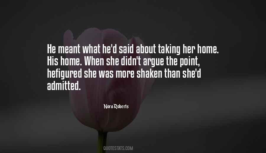 Quotes About Being Shaken #455974