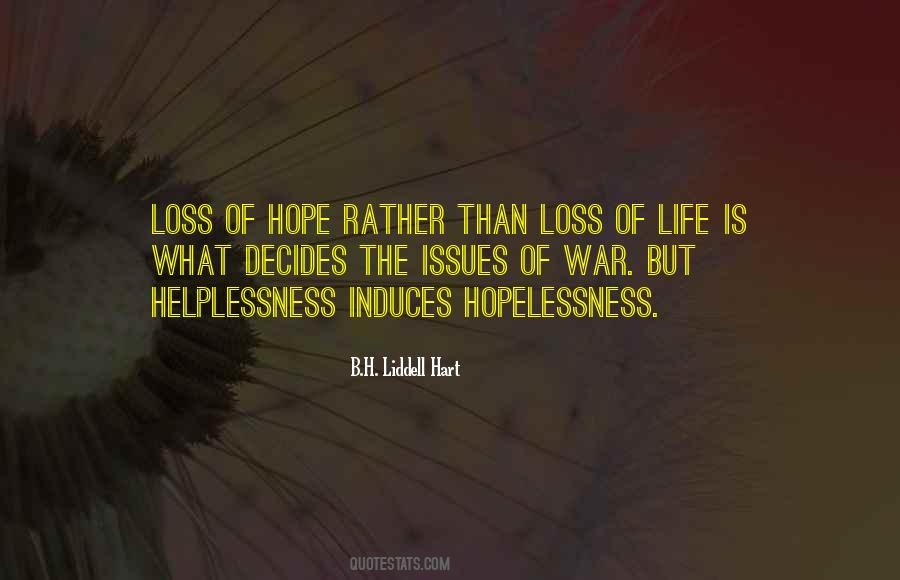 The Loss Of Hope Quotes #922430