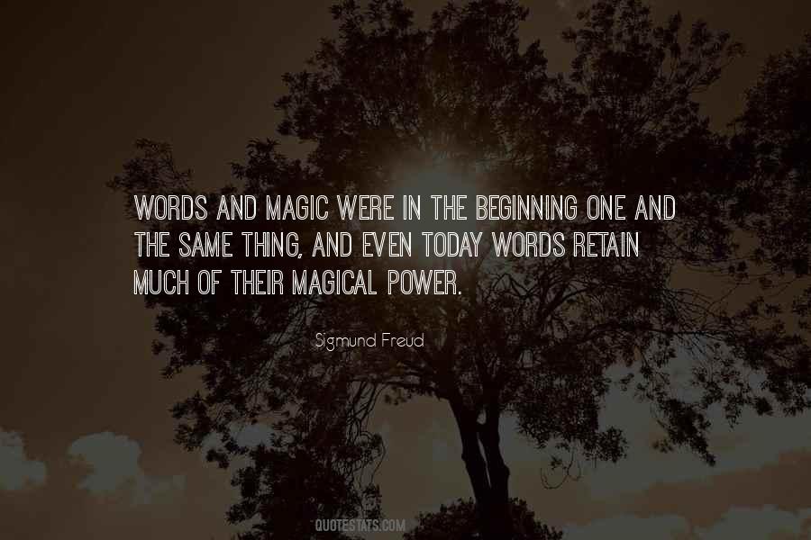 The Magic Of Words Quotes #110757
