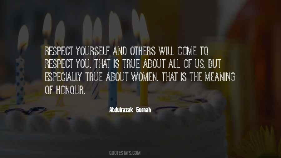 The Meaning Of Respect Quotes #882230