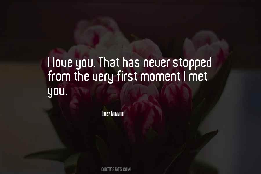 The Moment I Met You Quotes #250994