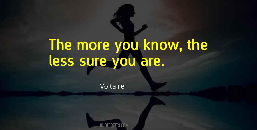 The More You Know The Less You Know Quotes #810339