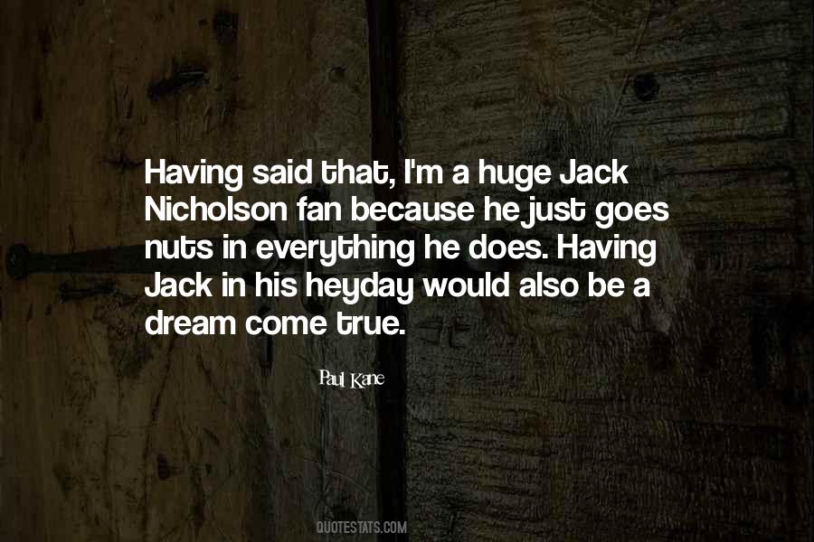 Quotes About Jack Nicholson #162960