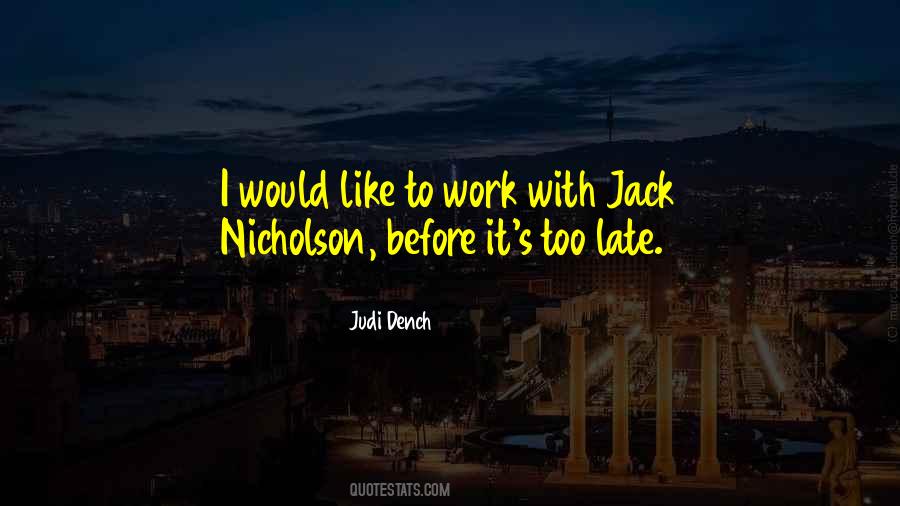 Quotes About Jack Nicholson #1773249