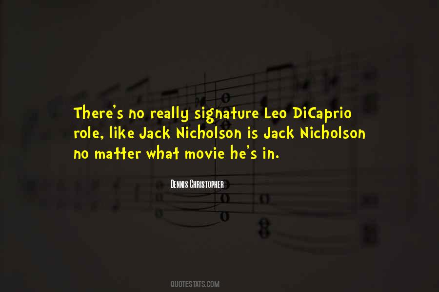Quotes About Jack Nicholson #745161