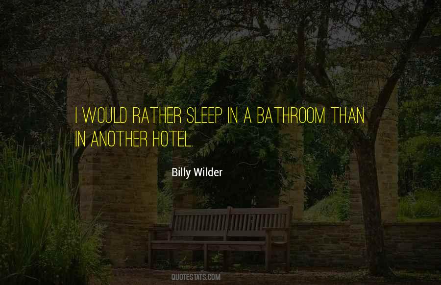 Quotes About Billy Wilder #1622266