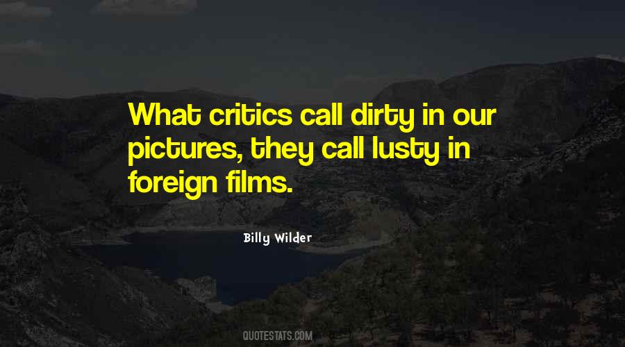 Quotes About Billy Wilder #1729808