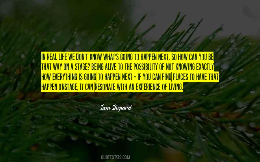 Quotes About Sam Shepard #1350519