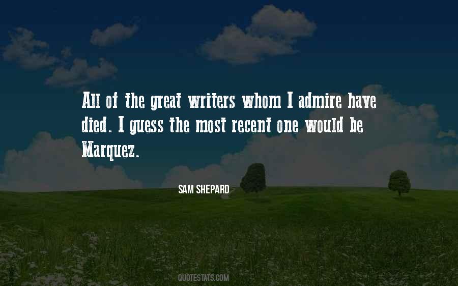 Quotes About Sam Shepard #1531280