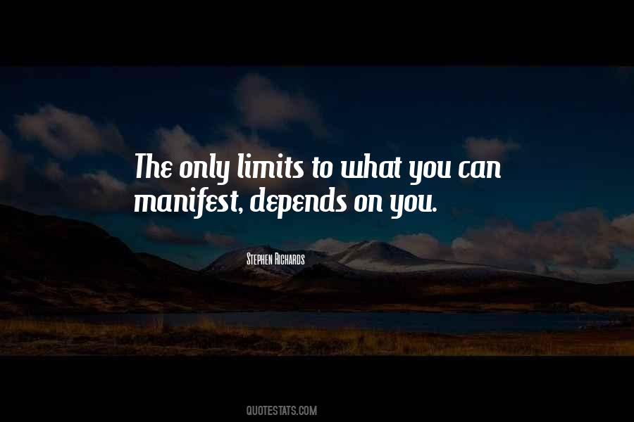 The Only Limits Quotes #1363550