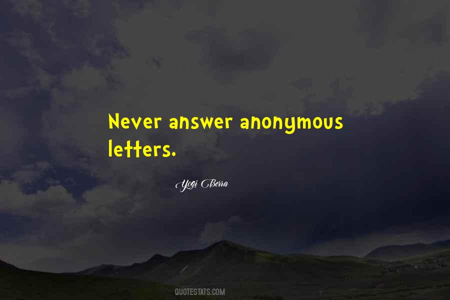Quotes About Anonymous #1340040