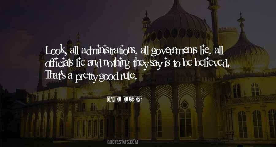 Quotes About Administrations #431385