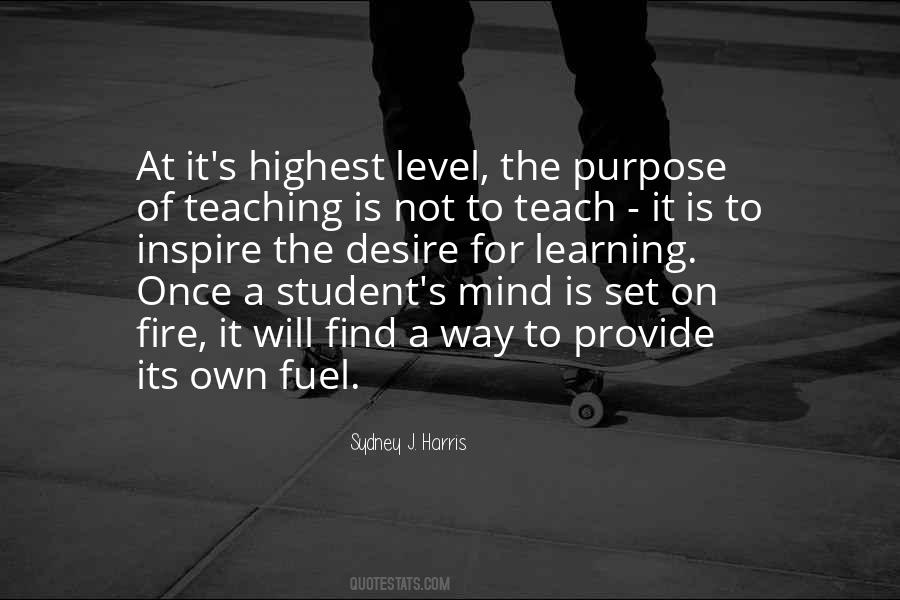 The Purpose Of Learning Quotes #199154