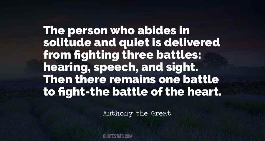 The Quiet Person Quotes #14261