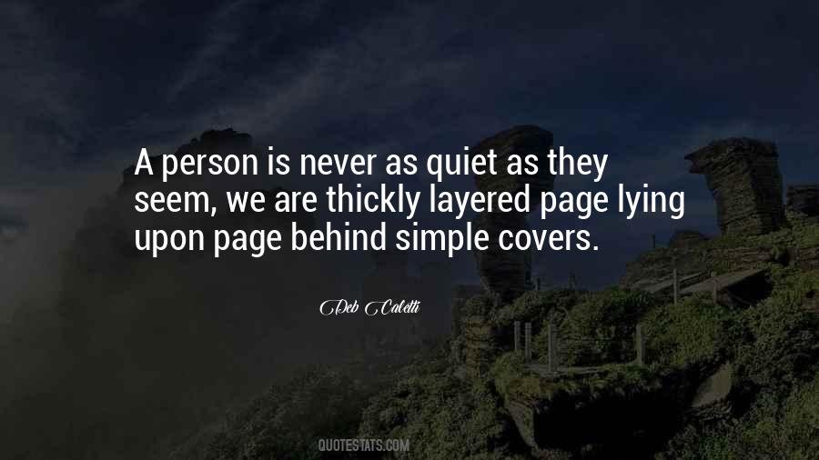 The Quiet Person Quotes #1439809