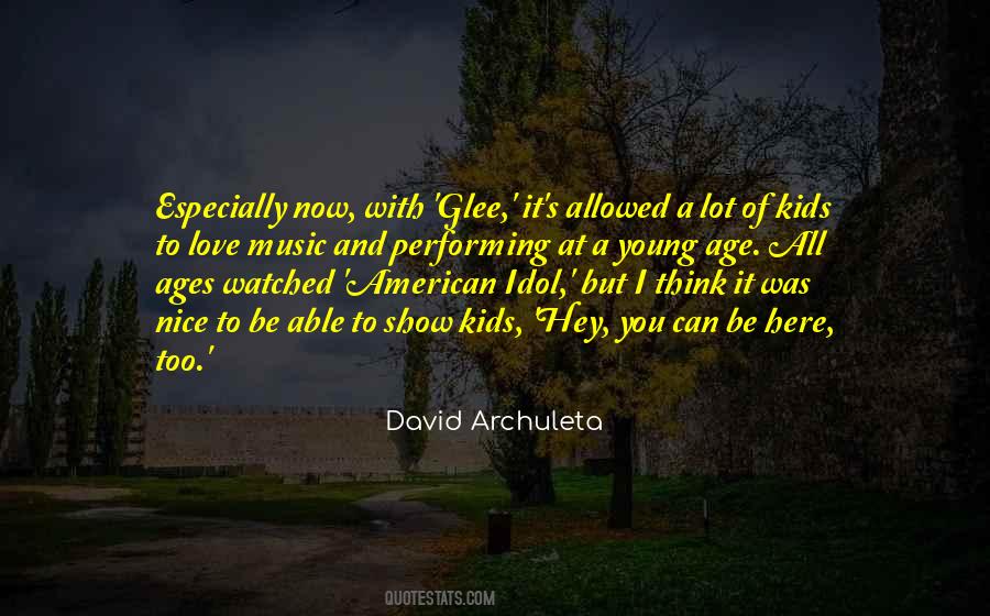 Quotes About David Archuleta #1140540