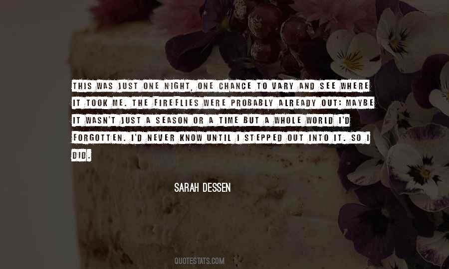 Quotes About Sarah Dessen #205951