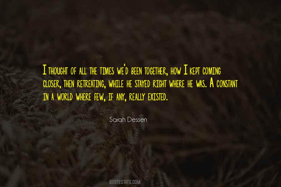 Quotes About Sarah Dessen #96706