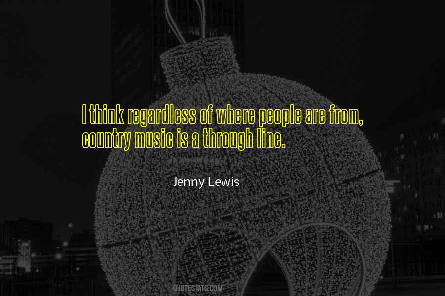 Quotes About Jenny Lewis #755226