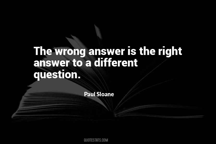 The Right Answer Quotes #1130509