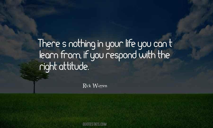 The Right Attitude Quotes #581180