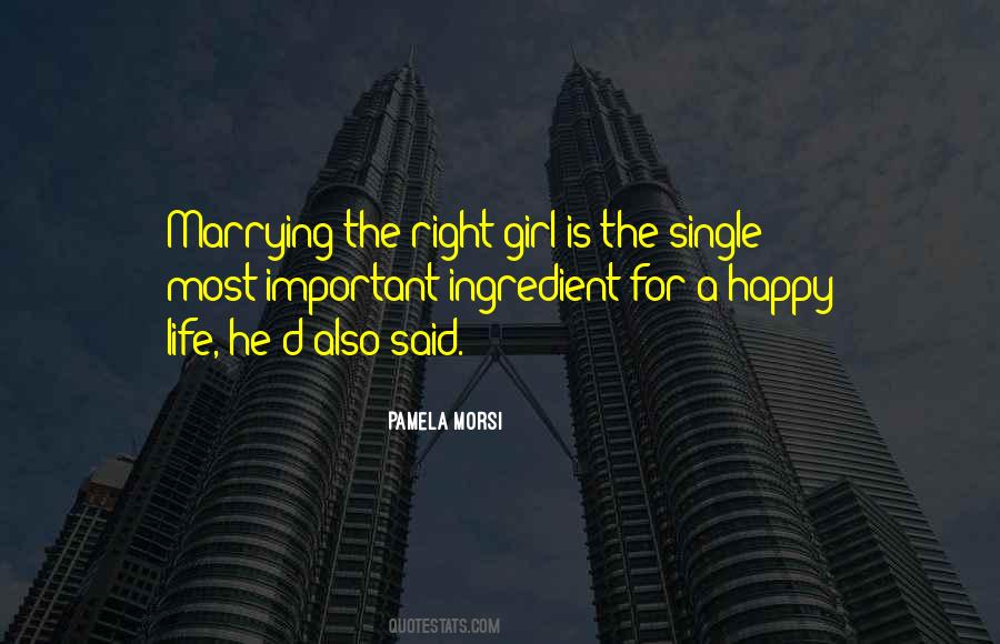 The Right Girl Quotes #94927