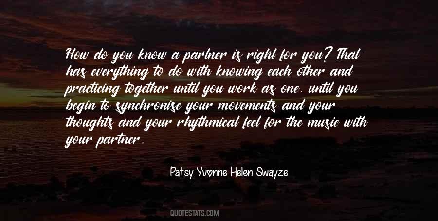 The Right Partner Quotes #1500913