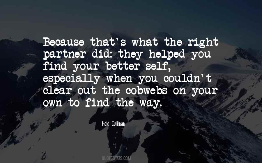 The Right Partner Quotes #571027