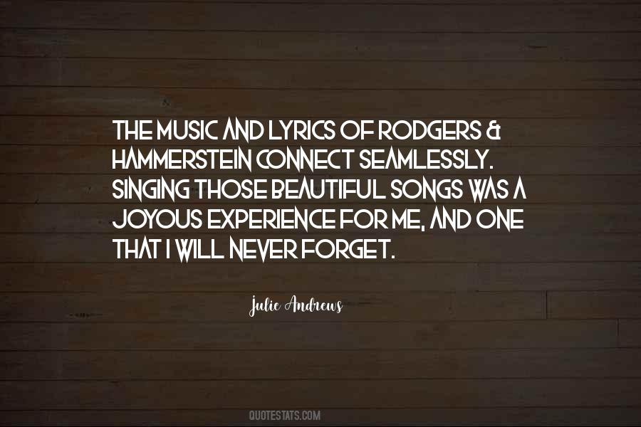 Quotes About Rodgers And Hammerstein #1525455