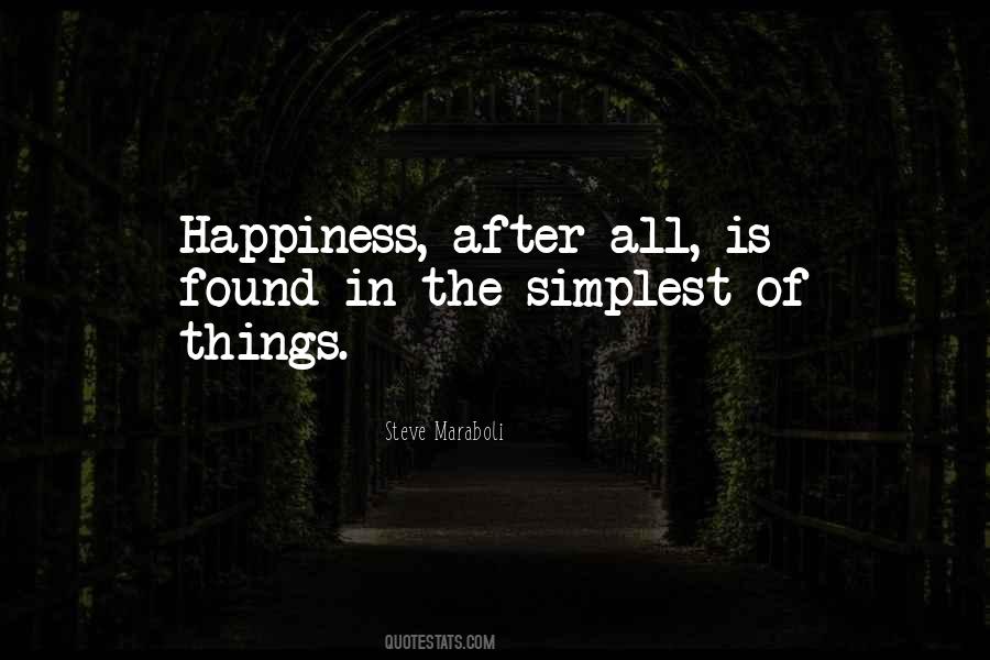 The Simple Happiness Quotes #257806