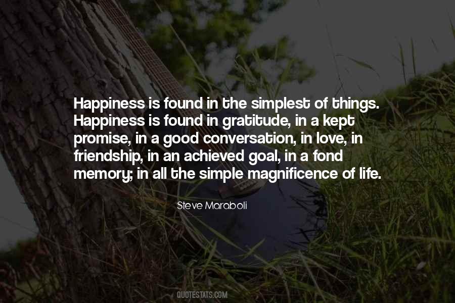 The Simple Things Of Life Quotes #1443053