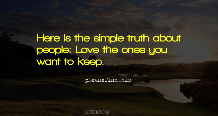 The Simple Truth Quotes #179735
