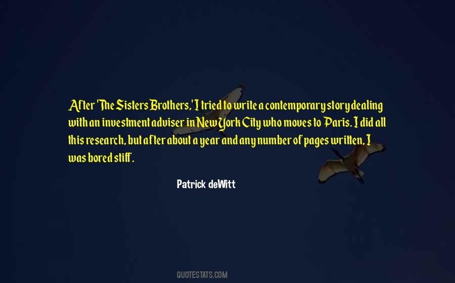 The Sisters Brothers Patrick Dewitt Quotes #1271200