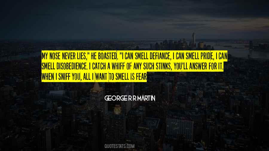 The Smell Of Fear Quotes #1167897