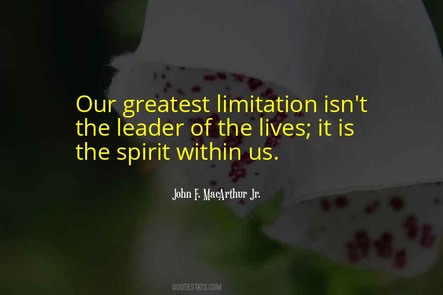 The Spirit Within Quotes #74452