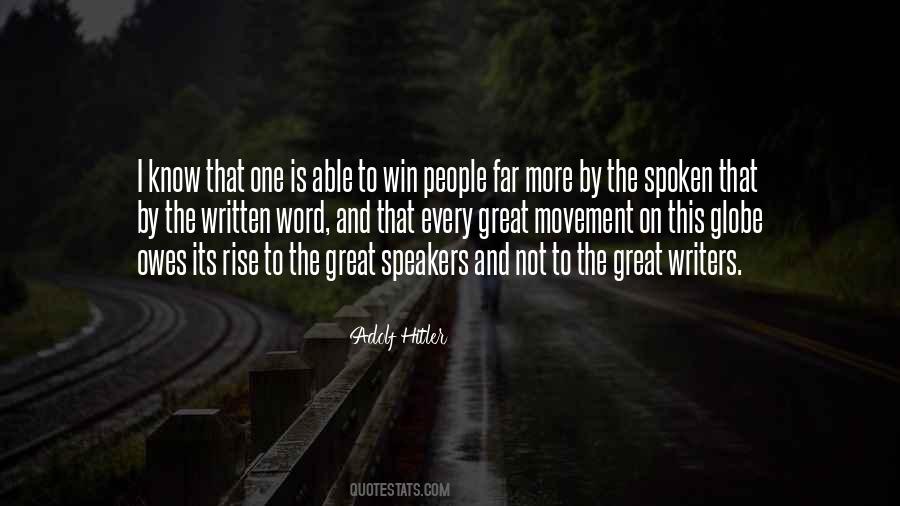 The Spoken Word Quotes #707218 The Spoken Word Quotes #707218