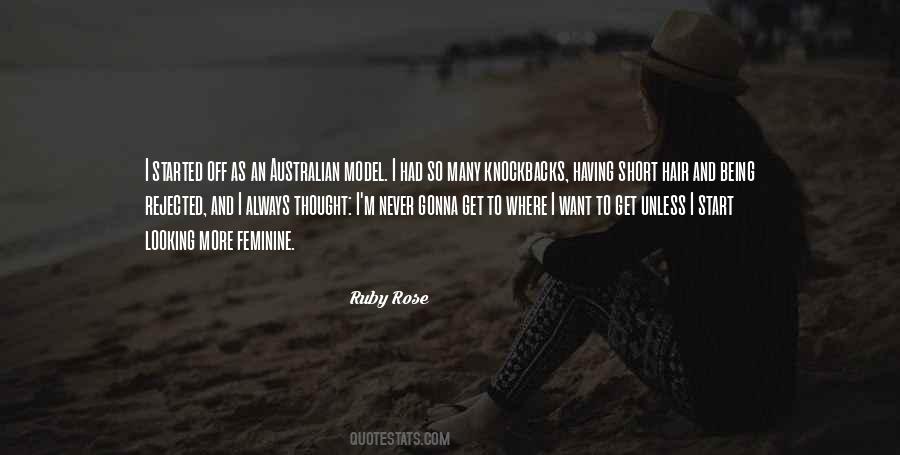 Quotes About Ruby Rose #828487