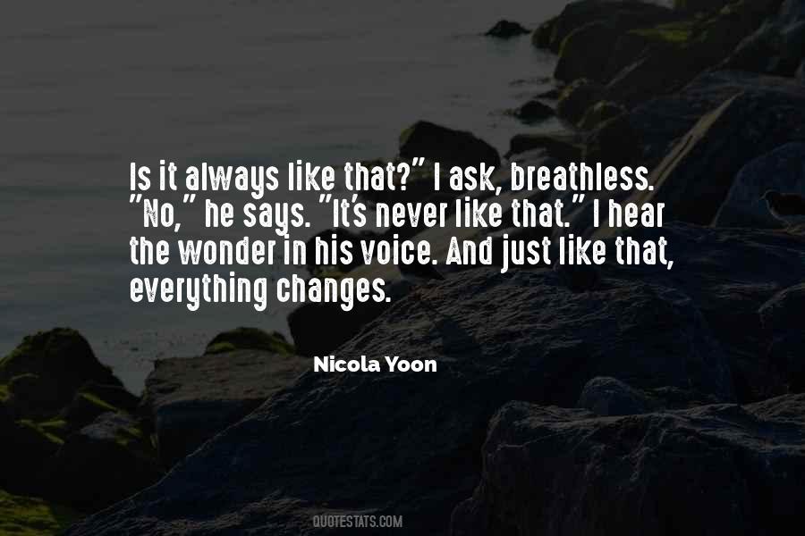 Quotes About Breathless #1471703