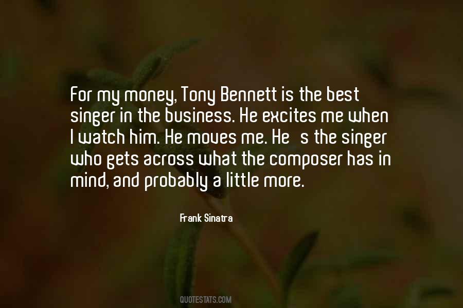 Quotes About Tony Bennett #1063447