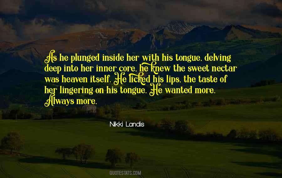 The Taste Of Her Lips Quotes #1619300
