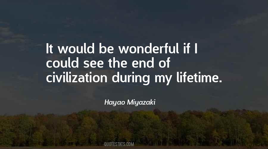 Quotes About Hayao Miyazaki #1363424