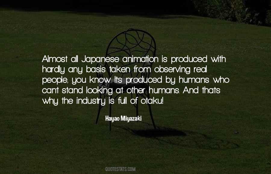 Quotes About Hayao Miyazaki #14490