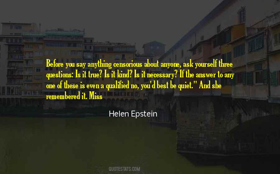 The Three Questions Quotes #1842827