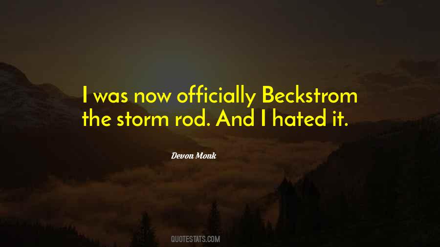 Quotes About Beckstrom #259161