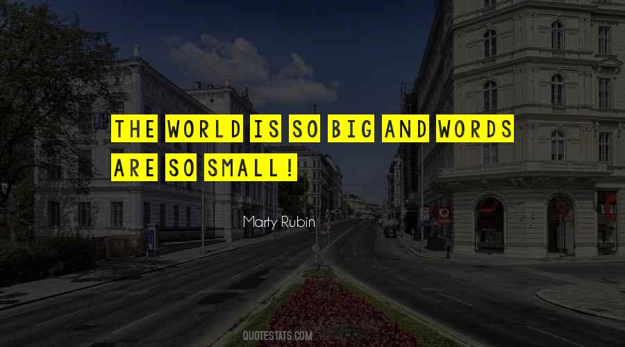 The World Is So Big And I Am So Small Quotes #241133