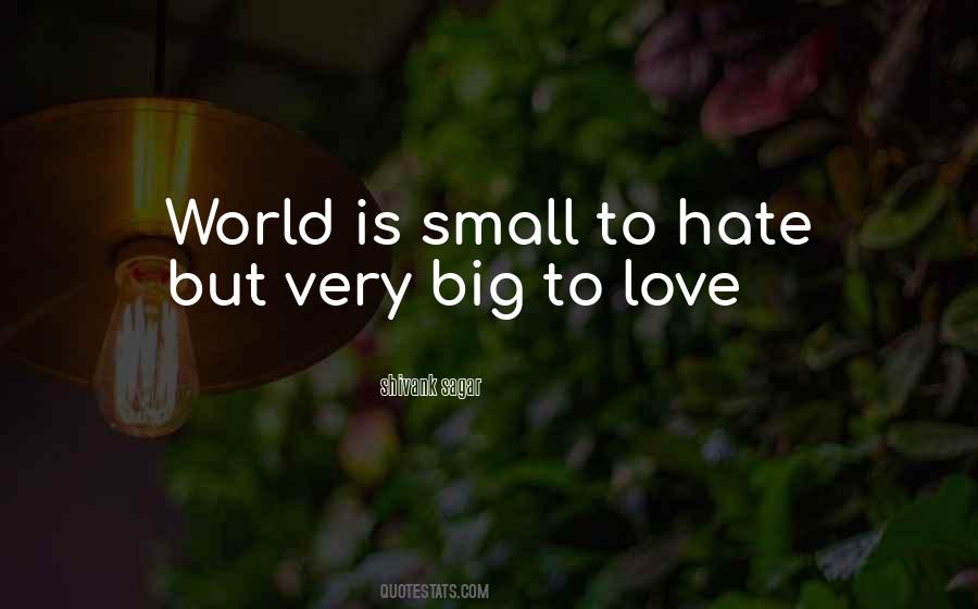 The World Is So Big And I Am So Small Quotes #346036