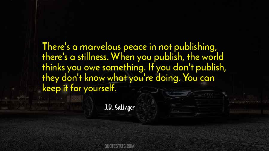 The World Will Know Peace Quotes #1235799