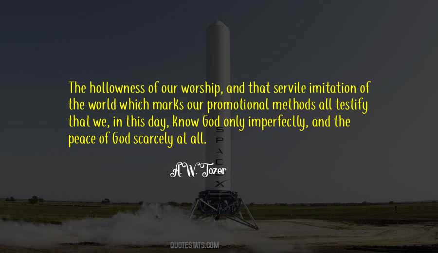 The World Will Know Peace Quotes #1787201