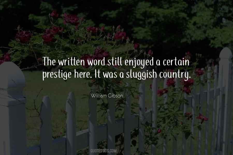 The Written Word Quotes #1785341